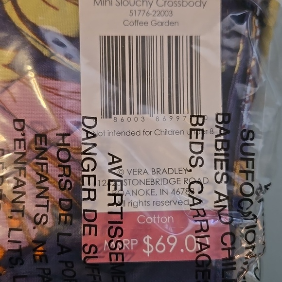 Mini Slouchy Crossbody in cotton - Picture 4 of 5